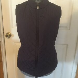 Croft & Barrow womens sz L Quilted purple/maroon